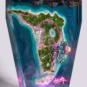 Vice City Resin Lamp